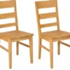 Esszimmerstuhl 4er-Set 'Thomas' Wildeiche massiv
