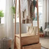 Garderobe mit Schubkästen 85x190cm 'Graz' Kernbuche geölt