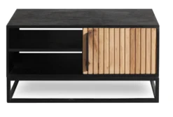 Garderobenbank 88x45cm 'Namibia' Eiche & Mango schwarz