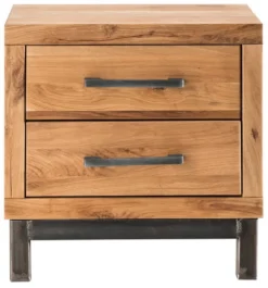 Garderobenset 4-tlg. mit Schrank 'Lima' Wildeiche massiv