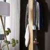 Garderobe 30x200cm 'Bayreuth' Kernbuche massiv
