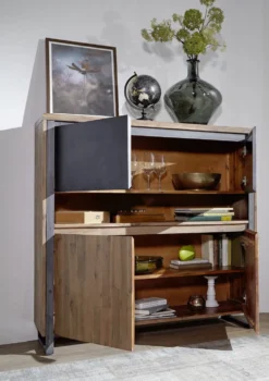 Highboard 130cm 'Genua' Akazie gebürstet