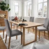 Highboard Glas rechts 118x141cm "Dover" Wildeiche geölt WZ-0169