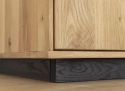 Highboard inkl.Beleuchtung 83x147cm 'Verona' Wildeiche massiv