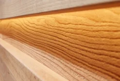 Highboard links 63x152cm "Berlin" Kernbuche geölt