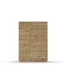 Highboard m.Holztüren 103x145cm 'München' Wildeiche geölt