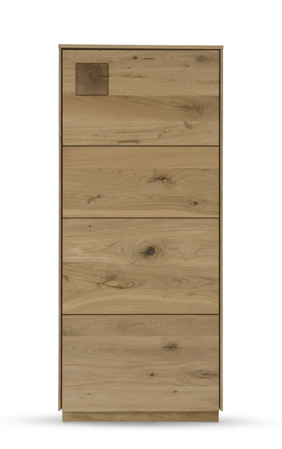 Highboard m.Holztüre 63x145cm 'Monza' Wildeiche geölt Rechts