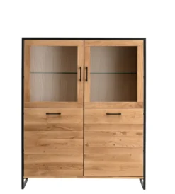 Highboard mit Glas 115x138cm 