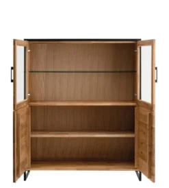 Highboard mit Glas 115x138cm 