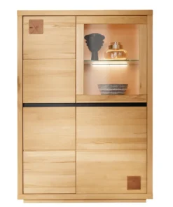 Highboard 103x148cm "Bergamo" Kernbuche geölt WZ-0159