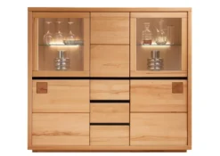 Highboard 166x148cm "Bergamo" Kernbuche geölt WZ-0159