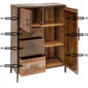 Highboard 90x120cm 'Compton' recyceltes Altholz & Eisen vintage