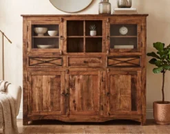 Highboard 160x140cm "Cordoba"' Akazie massiv lackiert
