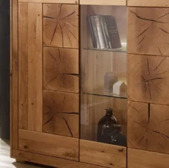 Highboard 150x135cm 'Danzig' Wildeiche geölt