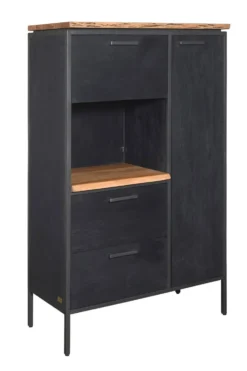 Highboard 92x155cm "Kuba" Akazie mit Baumkante