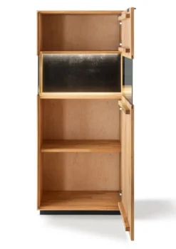 Highboard 65x145cm 'Malaga ' Wildeiche verschiedene Variationen möglich schwarz lackiert