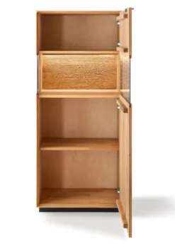 Highboard 65x145cm 'Malaga ' Wildeiche verschiedene Variationen möglich schwarz lackiert