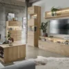 Highboard 165x145cm 'München' Wildeiche geölt