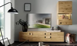 Highboard 60x140cm 'Montreal' Wildeiche geölt