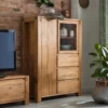 Highboard 119x155cm 'Palermo' Eiche massiv geölt