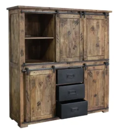 Highboard 150x160cm 'Railroad' Mango & Eisen