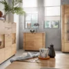 Highboard 99x127cm "Savona" Wildeiche geölt
