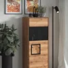 Highboard 60x151cm "Zarah" Wildeiche geölt