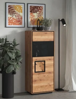 Highboard 60x151cm "Zarah" Wildeiche geölt