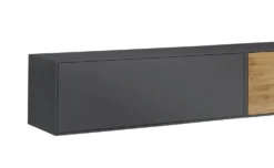 Hängeelement 140cm 'Locarno' MDF anthrazit mit Klappe