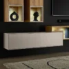 Hängeelement 140cm 'Locarno' MDF creme mit Schubkasten