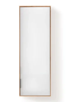 Hängeelement 43x121cm 'Malaga ' Wildeiche verschiedene Variationen möglich Glas weiß