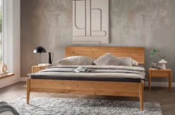 Jugendbett 'Josy' 140x200cm Wildeiche geölt