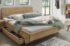 Jugendbett mit Schubkästen 'Redwood I' 140x200cm Wildeiche geölt