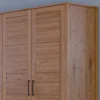 Kleiderschrank 205cm 4-trg. "Skagen" Wildeiche massiv geölt
