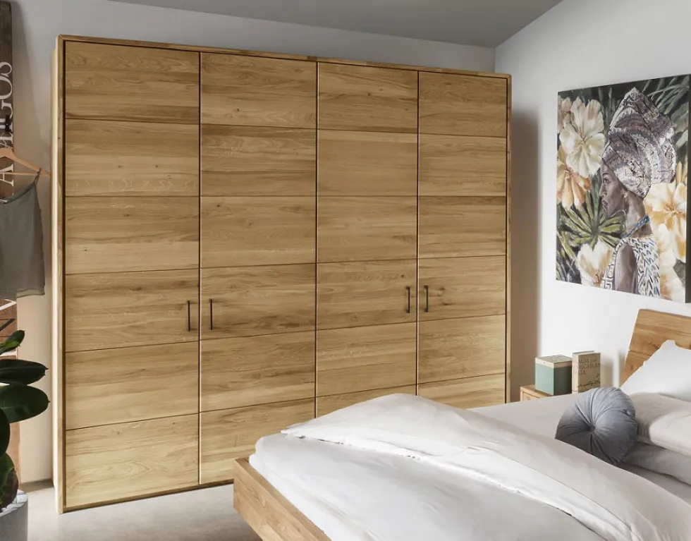 Kleiderschrank 4-trg. 195cm 'Colorado' Wildeiche geölt