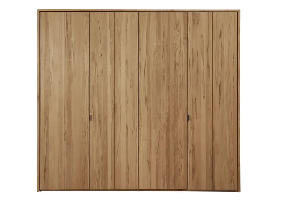 Kleiderschrank 4-trg. 195cm 'Colorado' Kernbuche geölt