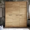 Kleiderschrank 3-trg. 185cm 'Salzburg' Wildeiche geölt