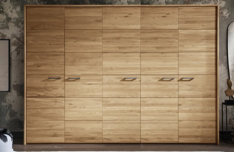 Kleiderschrank 5-trg. 304cm 'Salzburg' Wildeiche geölt