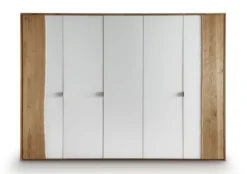 Kleiderschrank Wildeiche & Glas 'Linz' verschiedene Breiten 305cm 5-trg.
