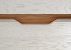 Kleiderschrank Wildeiche weiß verschiedene Breiten 'Alabama' 2-trg. 120cm