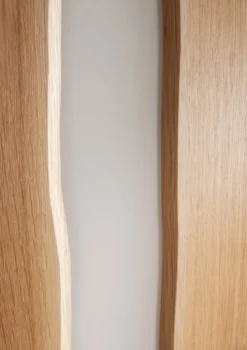 Kleiderschrank Wildeiche & Weißglas 'Bregenz' verschiedene Breiten 120cm 2-trg.