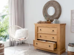 Kommode 105cm 'Anne' Kiefer eichefarbig SZ-0079
