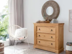 Kommode 105cm 'Anne' Kiefer eichefarbig SZ-0079