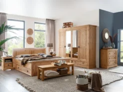 Kommode 105cm 'Anne' Kiefer eichefarbig SZ-0079