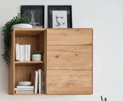 Kommode hängend oder stehend 97cm 'Prag' Wildeiche geölt WZ-0546
