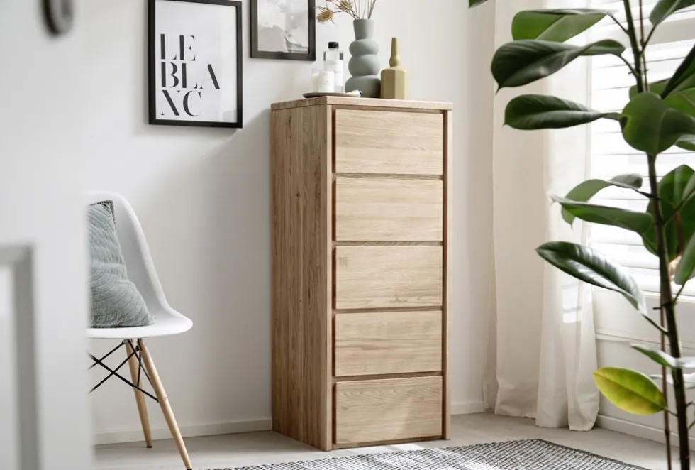 Kommode 47x113cm 'Alexandra' Wildeiche geölt