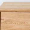 Kommode 101x101cm 'Jannik' Wildeiche massiv 2 Türen 2x Holz