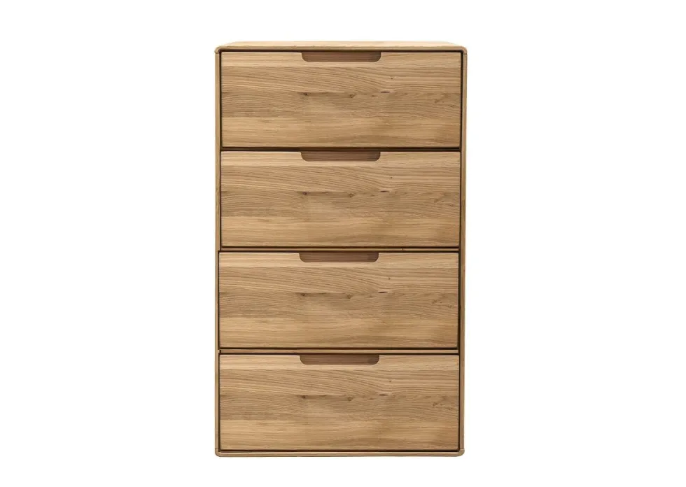 Kommode 51x91cm "Kent" Wildeiche massiv 4SK