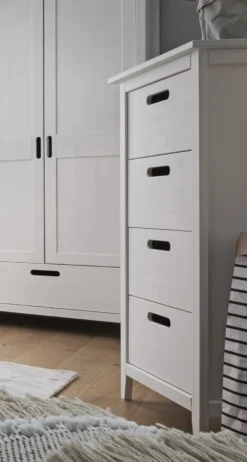 Kommode 58x115cm "Maja" Kiefer massiv weiß lackiert