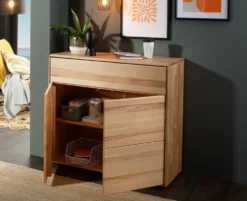 Kommode 100x91cm "Messina" Kernbuche massiv AV